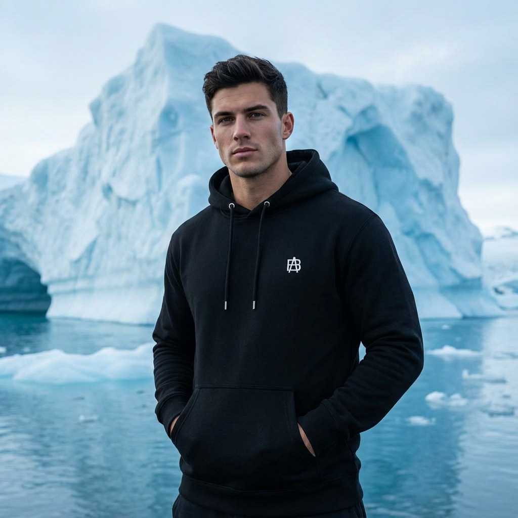 Mens Blueartic Hoodie