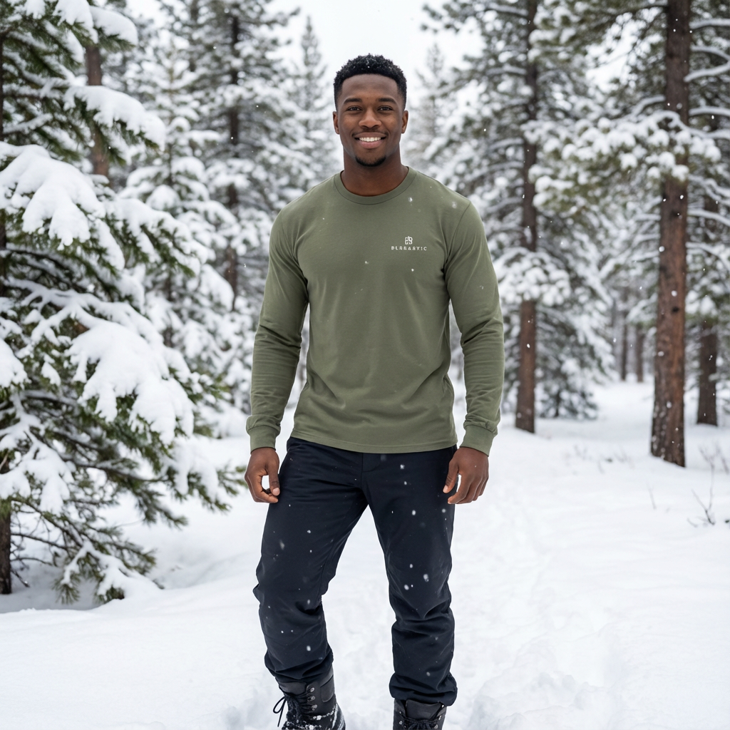 Premium mens heavyweight long sleeve